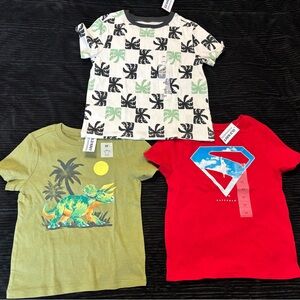 Old Navy Kids T-Shirt Set - Green, Red, Grey & White